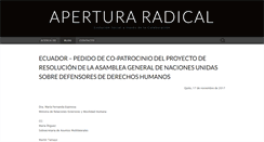 Desktop Screenshot of aperturaradical.org